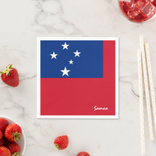 Samoa & Samoan Flag party fashion /sports fans Napkin