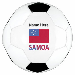 Samoa Samoan Flag Personalised Soccer Ball