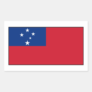 Samoa - Samoan Flag Rectangular Sticker