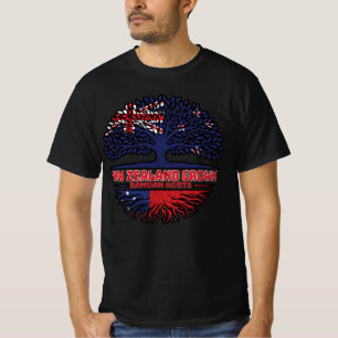Samoa Samoan New Zealander New Zealand Tree Roots T-Shirt