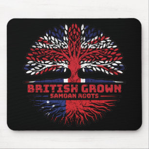 Samoa Samoan Uk United Kingdom British Tree Roots Mouse Pad