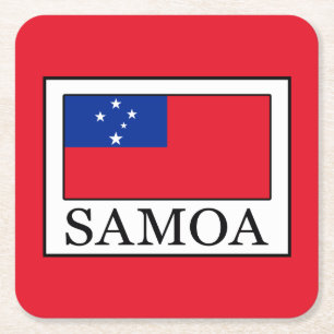 Samoa Square Paper Coaster