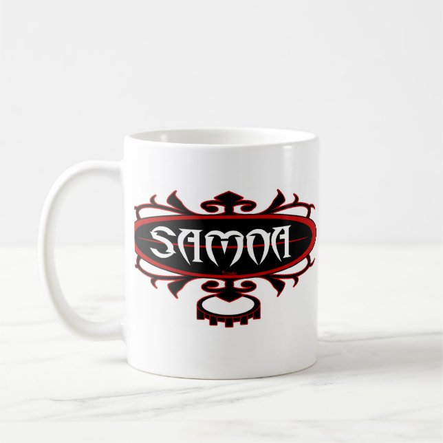 Samoa Surf Ava (Red/Black) Coffee Mug (Left)