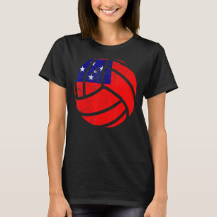Samoa Volleyball Samoan Flag Volleyball Men Women T-Shirt
