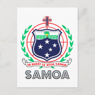 Samoan Emblem Postcard