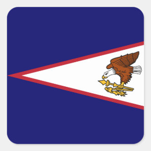Samoan Flag Square Sticker