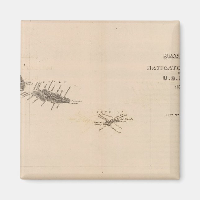 Samoan Islands 2 Magnet (Front)