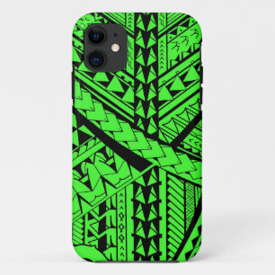 Samoan/Polynesian tribal shapes and symbols iPhone 11 Case