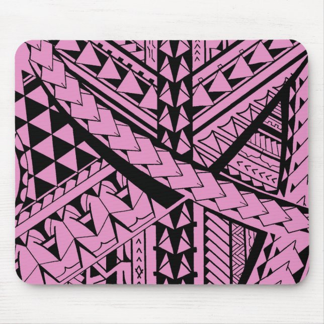 Samoan/Polynesian tribal shapes and symbols Mouse Pad (Front)