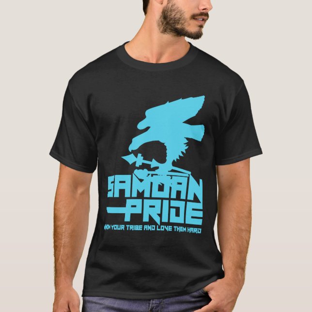 Samoan pride Bblue T-Shirt (Front)