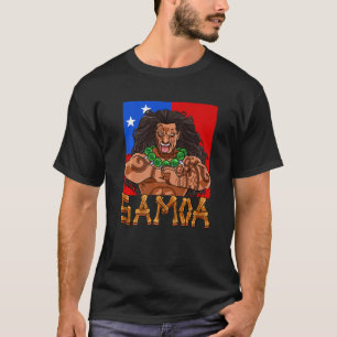 Samoan Pride Polynesian Warrior Samoa Flag Premium T-Shirt