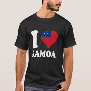 Samoan Pride Samoan Roots Samoan Flag I Love Samoa T-Shirt