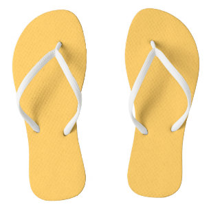 Samoan Sun Golden Yellow Solid Colour Print, Sunny Thongs
