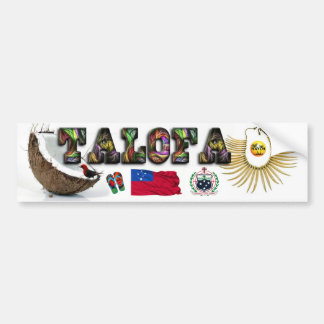 Samoan "Talofa" Bumper Sticker
