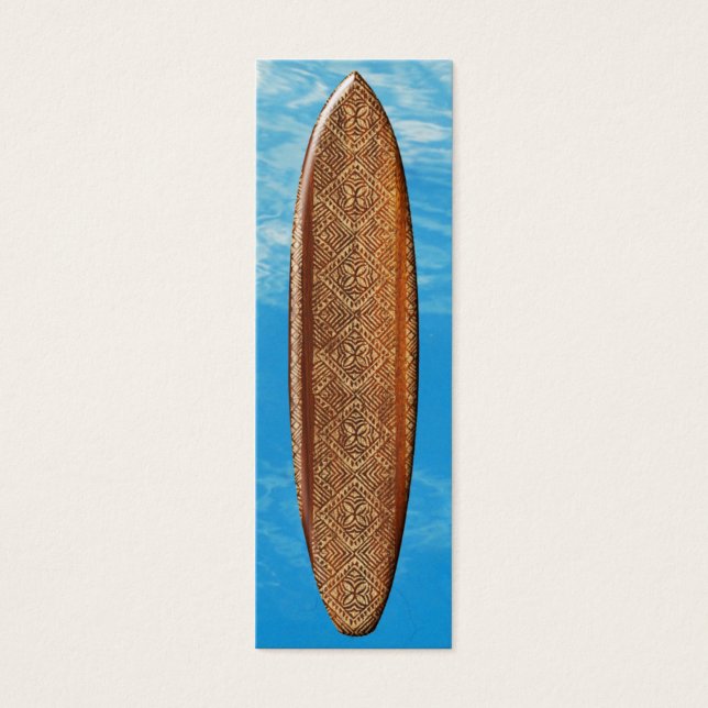 Samoan Tapa Surfboard Bookmark (Front)