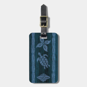 Samoan Tapa Surfboard Luggage Tags