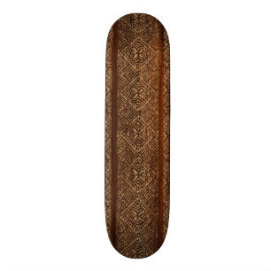 Samoan Tapa Vintage Surf Skateboard