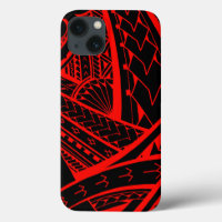 Samoan tribal tattoo design with spearheads