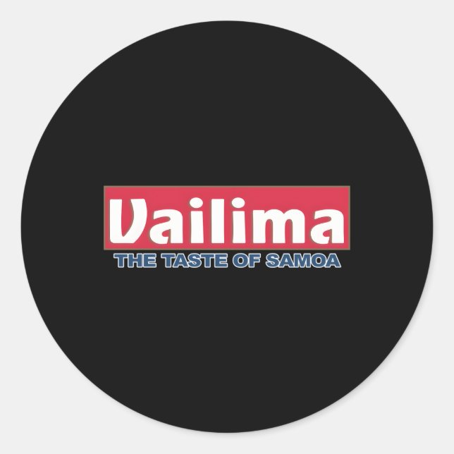 Samoan Tribal Vailima Classic Round Sticker (Front)