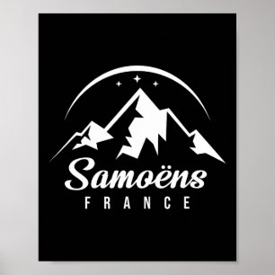 Samoëns France Ski Resort Skiing Snowboarding Souv Poster