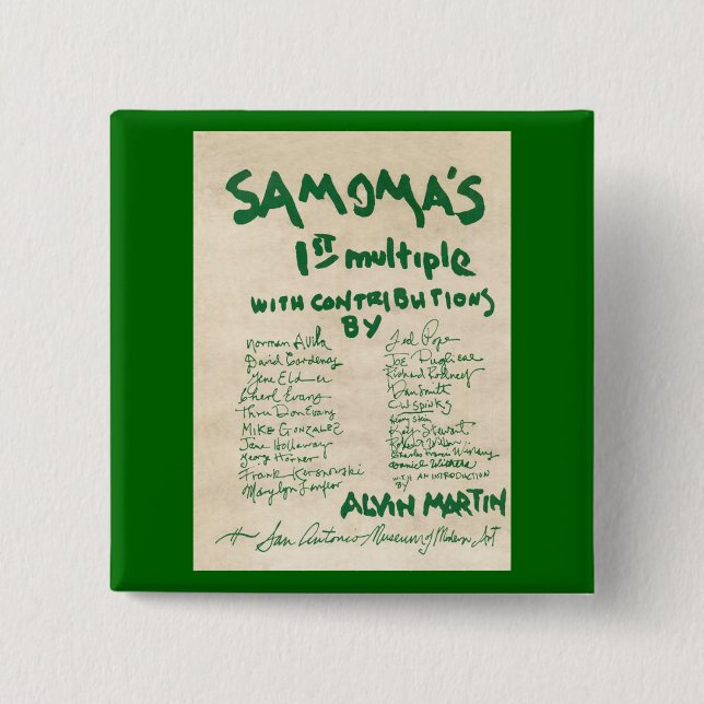 SAMOMA Multiple 15 Cm Square Badge (Front)