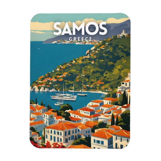 Samos Greece Magnet (Vertical)