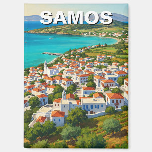 Samos Greece Travel Magnet