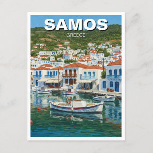Samos Greece Travel Postcard