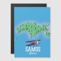 Samos Greek Island map