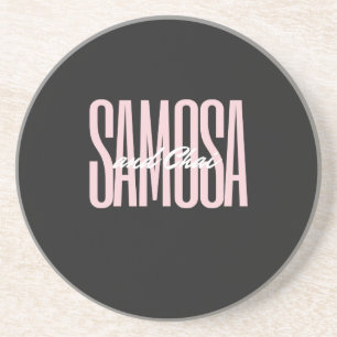 samosa and chai  T-Shirt Large Clock Coaster