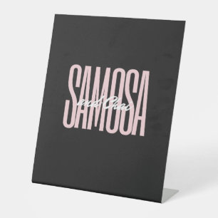 samosa and chai T-Shirt Pedestal Sign