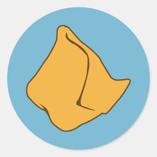 Samosa Classic Round Sticker (Front)