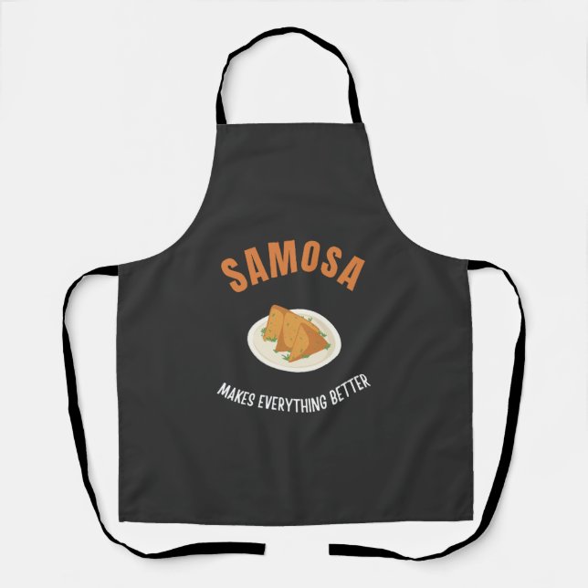 Samosa makes everything better apron (Front)