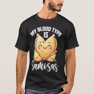 Samosas Fan Indian Food Indian Dish Frozen Samosas T-Shirt