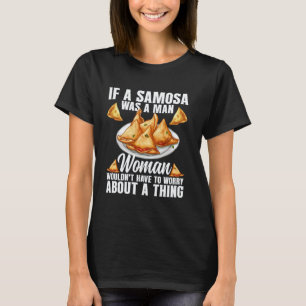 Samosas Fan Vegan Samosa Wraps Indian Frozen Samos T-Shirt