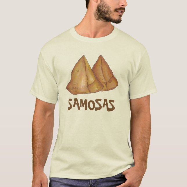 Samosas India Indian Food Samosa Foodie Tee (Front)