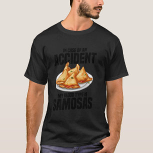 Samosas Lover Vegan Samosa Wraps Indian Frozen Sam T-Shirt