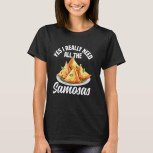 Samosas Maker Samosa Food Indian Foodie Vegan Samo T-Shirt
