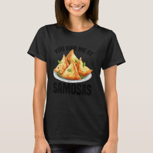 Samosas Making Indian Food Samosa Foodie Vegan Sam T-Shirt