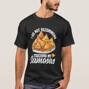 Samosas Making Indian Foodie Vegan Frozen Samosas T-Shirt