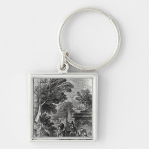Samoset, the Indian Visitor Key Ring