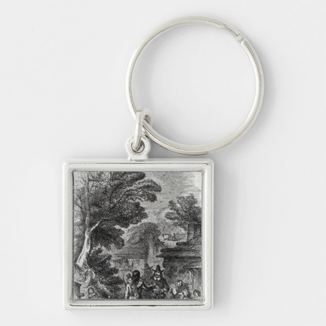 Samoset, the Indian Visitor Key Ring (Front)