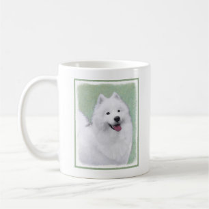 Samoyed 2 Painting - Cute Original Dog Art Coffee Mug