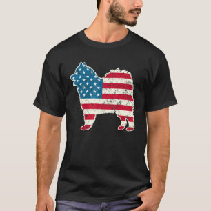 Samoyed 4th Of July Men Women Usa American Flag Do T-Shirt