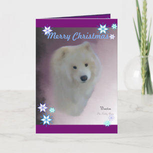 Samoyed A7 Greeting Card,  w/envelope Holiday Card