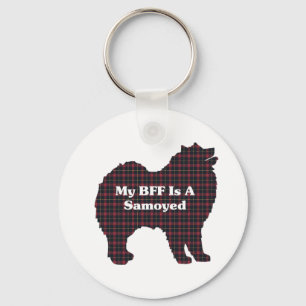 Samoyed BFF Gifts Key Ring