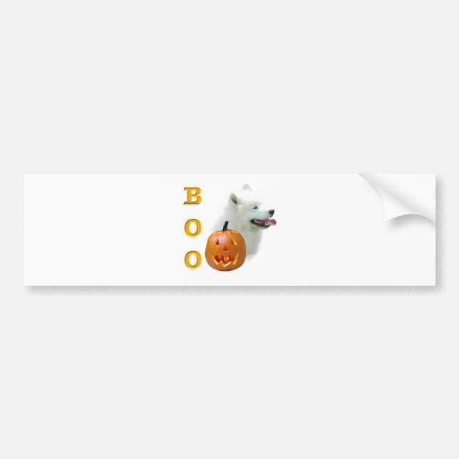 Samoyed Boo Bumper Sticker (Front)