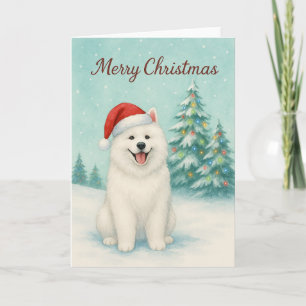 Samoyed Christmas Card - Holiday Card