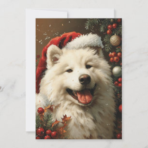 Samoyed Christmas Holiday Card