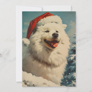 Samoyed Christmas Holiday Card